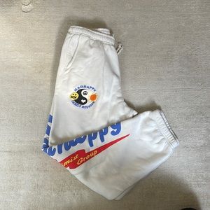 Madhappy Family Reunion Heritage Sweatpants (White, XS)